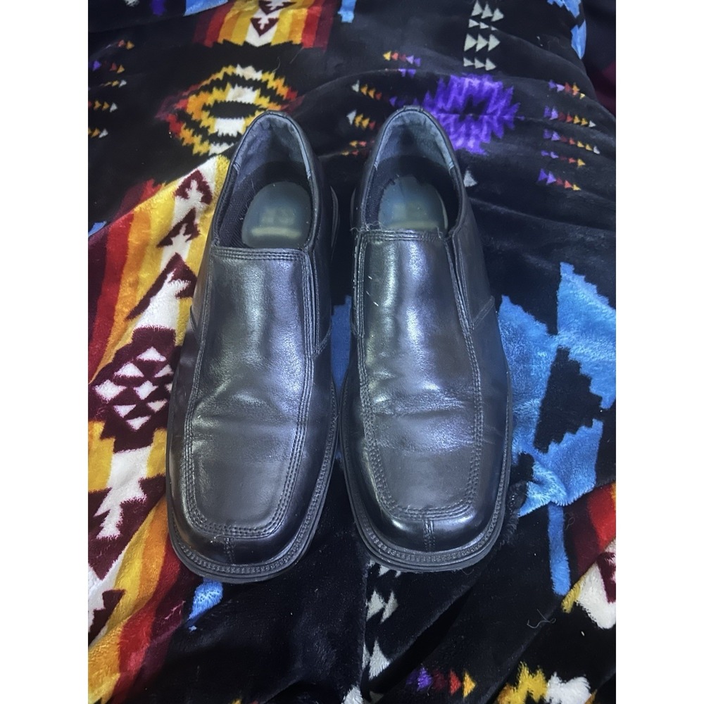 Nunn Bush KORE Bleeker St Men's Slip-On‎ Comfort Gel Black Leather Shoes 8M